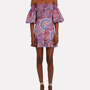Worn Once Alexis Alona Smocked Off the Shoulder Dress